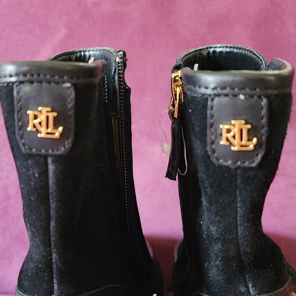 Brand New, Never Worn Black Suede Ankle Boots - Picture 3 of 6